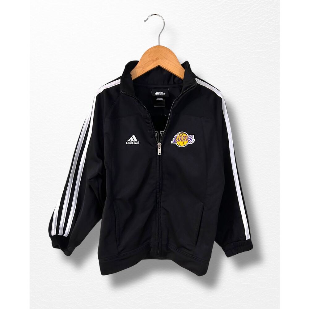 Adidas LA Lakers Youth 3-Stripe Track Jacket, Size 5/6 - Picture 9 of 9
